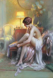 Mladá žena (pastel)